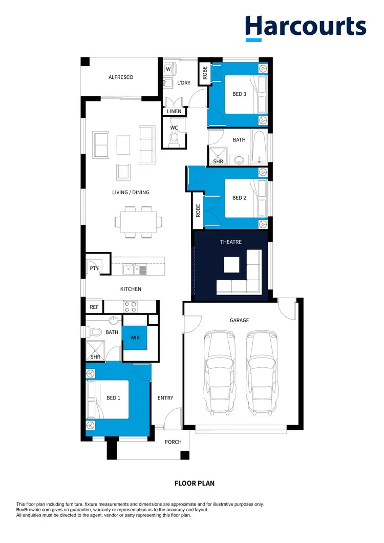 Floorplan of Homely house listing, 7 Heath Rise, Foster VIC 3960
