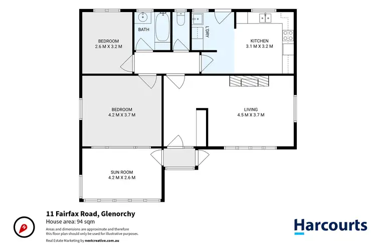 Floorplan of Homely house listing, 11 Fairfax Road, Glenorchy TAS 7010