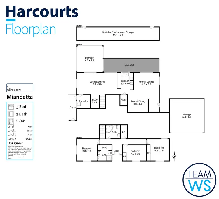 Floorplan of Homely house listing, 2 Olive Court, Miandetta TAS 7310