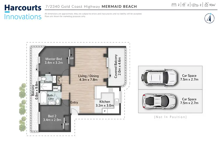 Floorplan of Homely unit listing, 7/2340 Gold Coast Highway, Mermaid Beach QLD 4218
