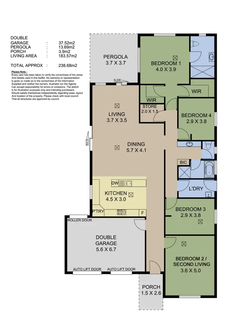 Floorplan of Homely house listing, 45 Red Gum Crescent, Mount Barker SA 5251