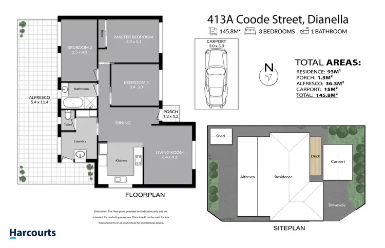 Floorplan of Homely house listing, 413A Coode Street, Dianella WA 6059