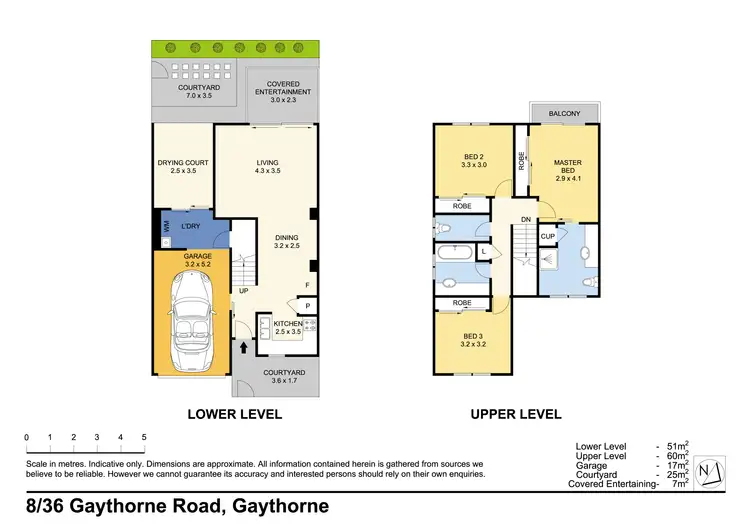 Floorplan of Homely townhouse listing, 8/36 Gaythorne Road, Gaythorne QLD 4051
