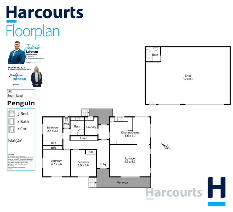 Floorplan of Homely house listing, 135 South Road, Penguin TAS 7316