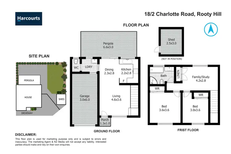 Floorplan of Homely townhouse listing, 18/2 Charlotte Road, Rooty Hill NSW 2766