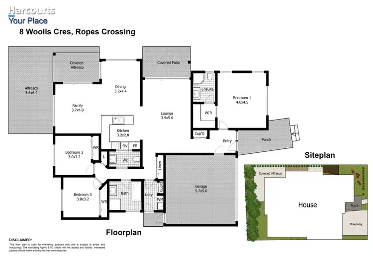 Floorplan of Homely house listing, 8 Woolls Crescent, Ropes Crossing NSW 2760