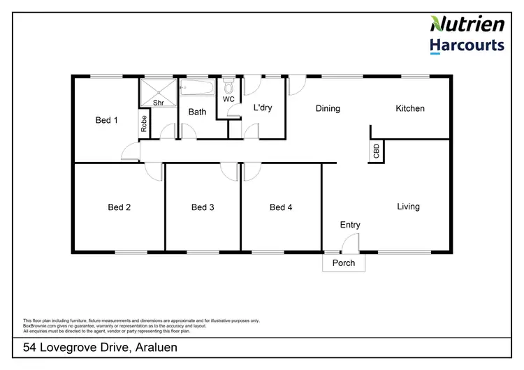 Floorplan of Homely house listing, 54 Lovegrove Drive, Araluen NT 870