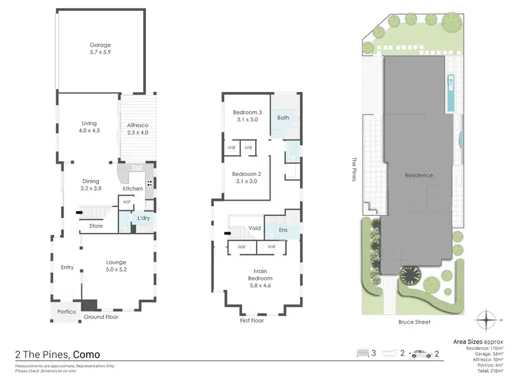Floorplan of Homely house listing, 2 The Pines, Como WA 6152