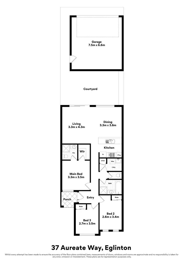 Floorplan of Homely house listing, 37 Aureate Way, Eglinton WA 6034