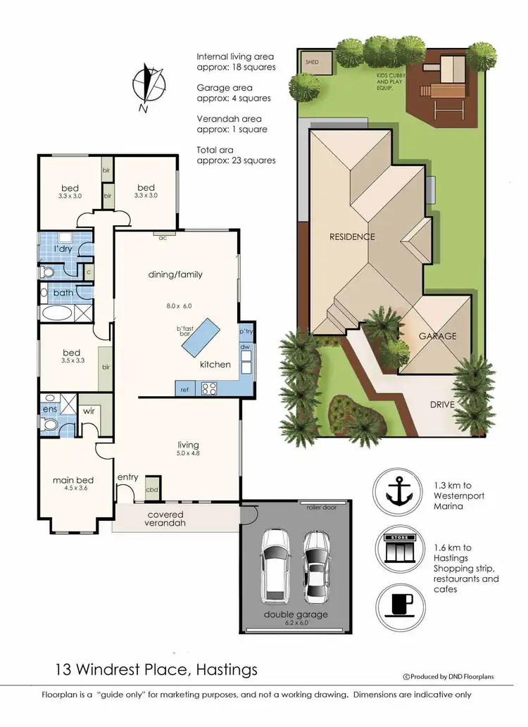 Floorplan of Homely house listing, 13 Windrest Place, Hastings VIC 3915