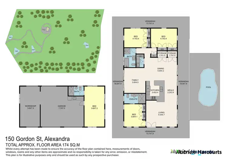 Floorplan of Homely rural property listing, 150 Gordon Street, Alexandra VIC 3714