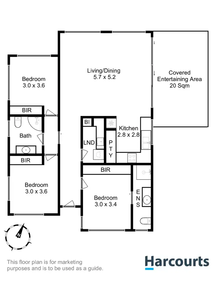 Floorplan of Homely unit listing, 32/34 Clinton Road, Geilston Bay TAS 7015