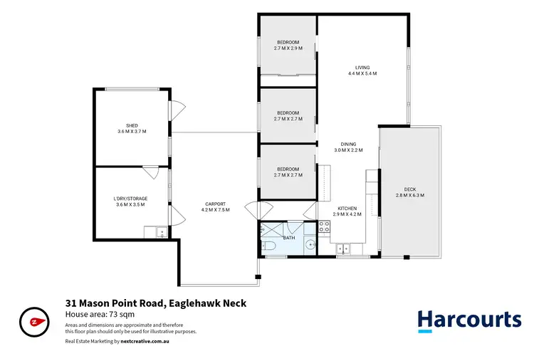 Floorplan of Homely house listing, 31 Mason Point Road, Eaglehawk Neck TAS 7179