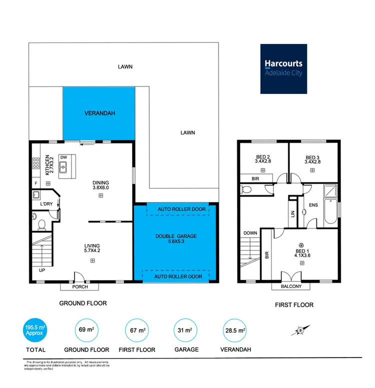 Floorplan of Homely townhouse listing, 5A Chaffey Common, Northgate SA 5085