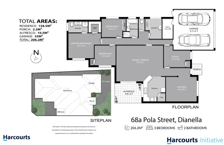 Floorplan of Homely house listing, 68A Pola Street, Dianella WA 6059