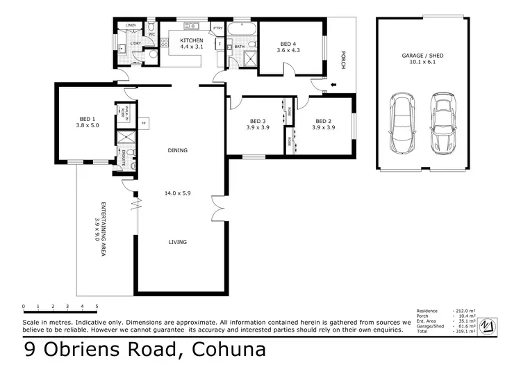 Floorplan of Homely house listing, 9 Obriens Road, Cohuna VIC 3568