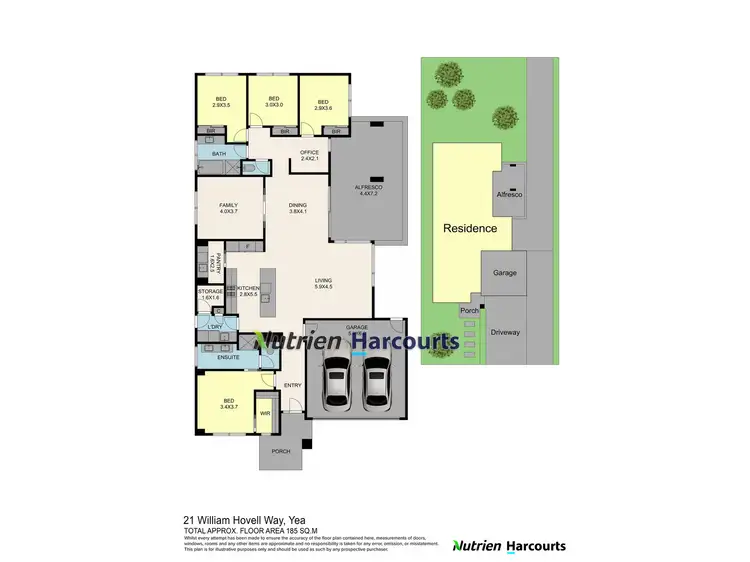 Floorplan of Homely house listing, 21 William Hovell Way, Yea VIC 3717