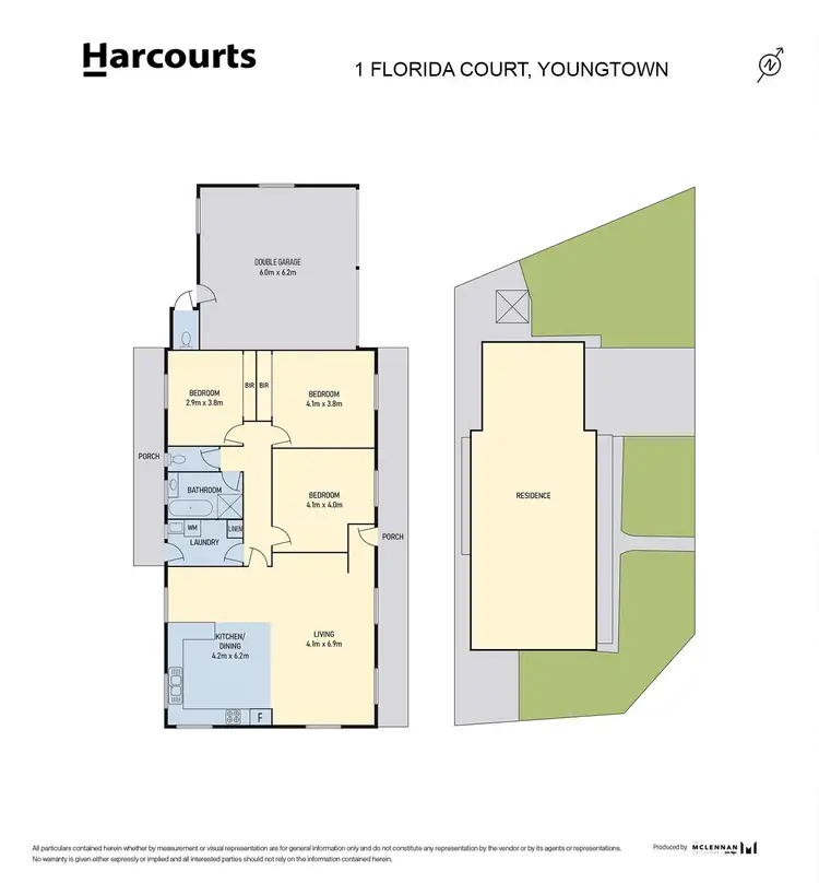Floorplan of Homely house listing, 1 Florida Court, Youngtown TAS 7249