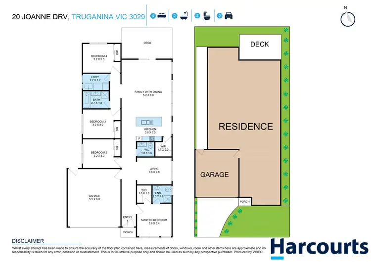 Floorplan of Homely house listing, 20 Joanne Drive, Truganina VIC 3029