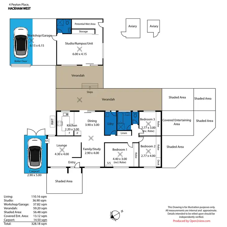 Floorplan of Homely house listing, 4 Peyton Place, Hackham West SA 5163