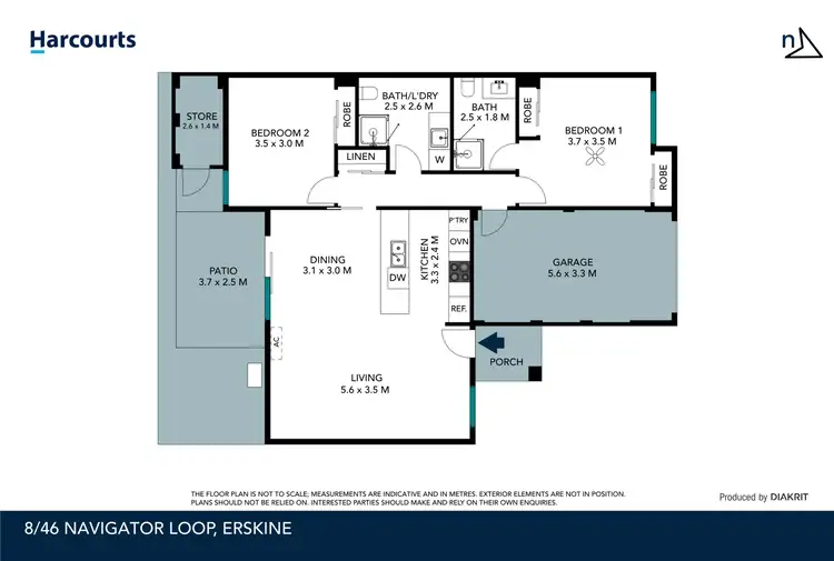 Floorplan of Homely house listing, 8/46 Navigator Loop, Erskine WA 6210