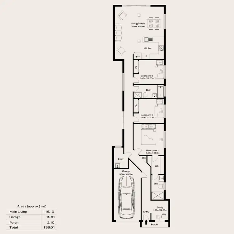 Floorplan of Homely house listing, 21A Albara Road, Ingle Farm SA 5098