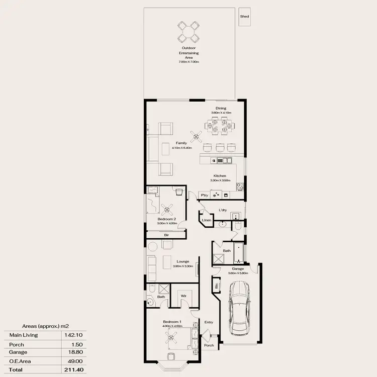 Floorplan of Homely house listing, 12 Knapman Crescent, Port Adelaide SA 5015