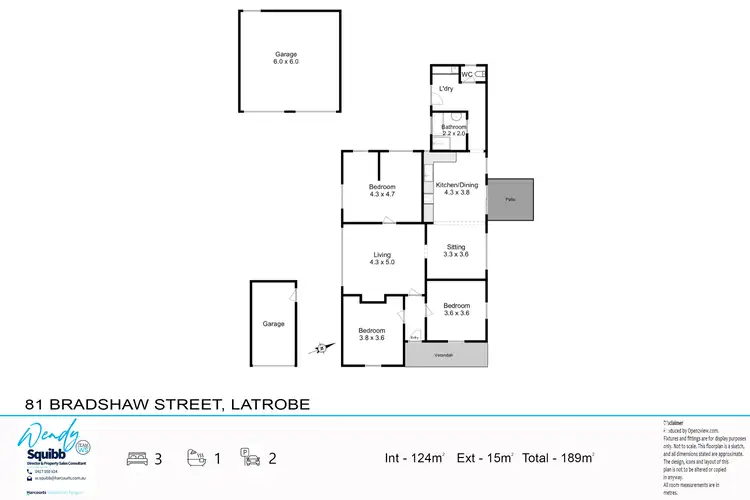 Floorplan of Homely house listing, 81 Bradshaw Street, Latrobe TAS 7307