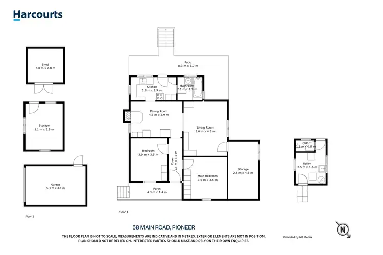 Floorplan of Homely house listing, 58 Main Road, Pioneer TAS 7264