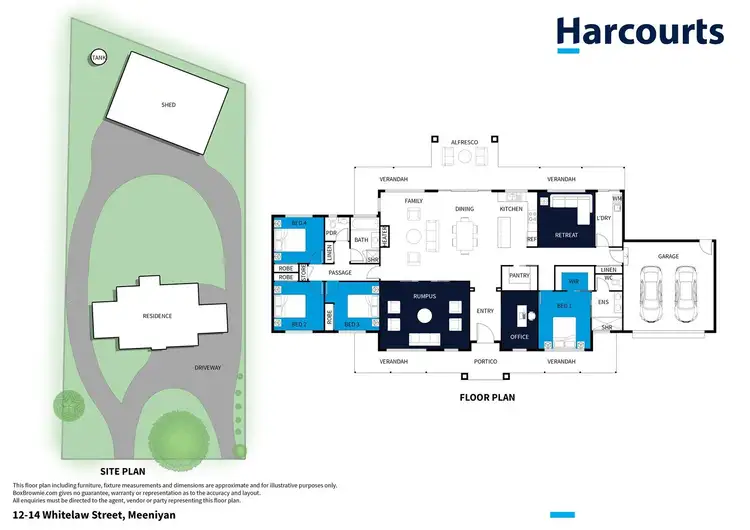 Floorplan of Homely house listing, 12-14 Whitelaw Street, Meeniyan VIC 3956