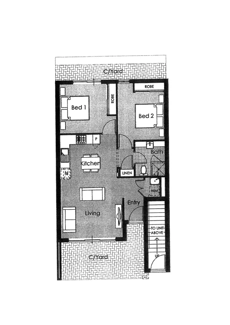 Floorplan of Homely apartment listing, 8/97 Cooper Street, Mandurah WA 6210