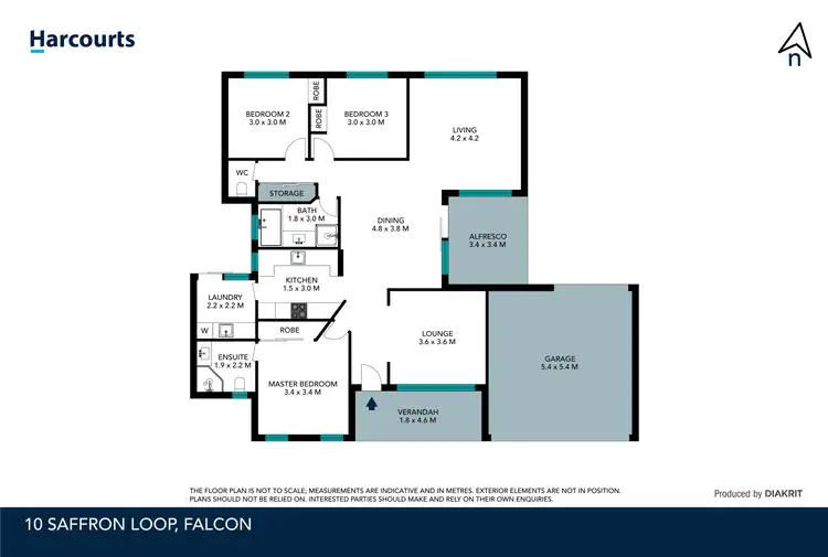 Floorplan of Homely house listing, 10 Saffron Loop, Falcon WA 6210