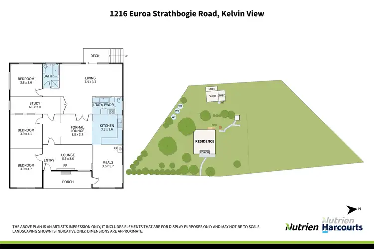 Floorplan of Homely house listing, 1216 Euroa Strathbogie Road, Kelvin View VIC 3666
