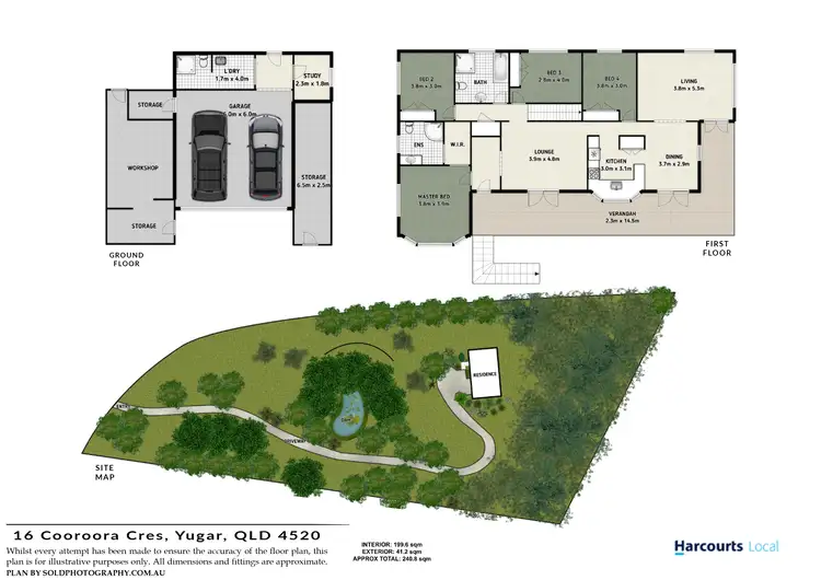 Floorplan of Homely house listing, 16 Cooroora Crescent, Yugar QLD 4520