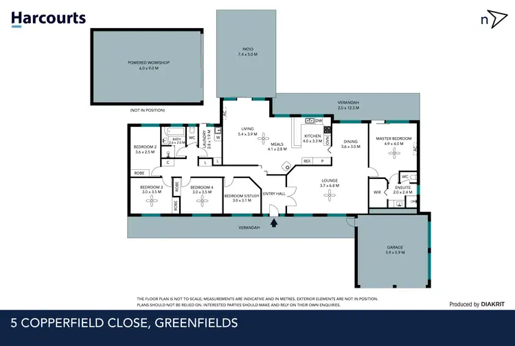 Floorplan of Homely house listing, 5 Copperfield Close, Greenfields WA 6210