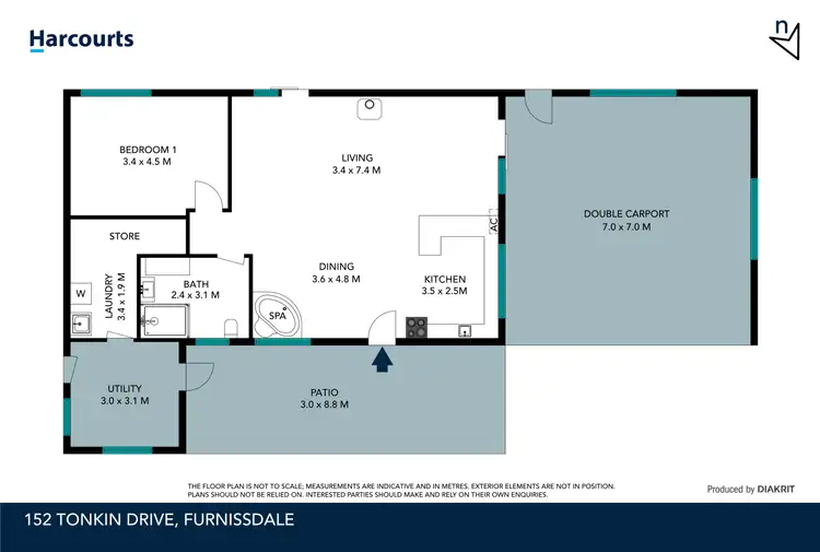Floorplan of Homely house listing, 152 Tonkin Drive, Furnissdale WA 6209