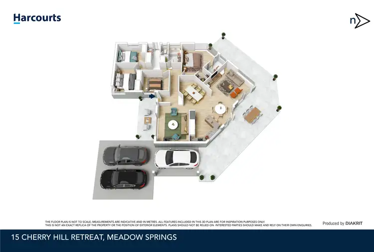 Floorplan of Homely house listing, 15 Cherry Hills Retreat, Meadow Springs WA 6210