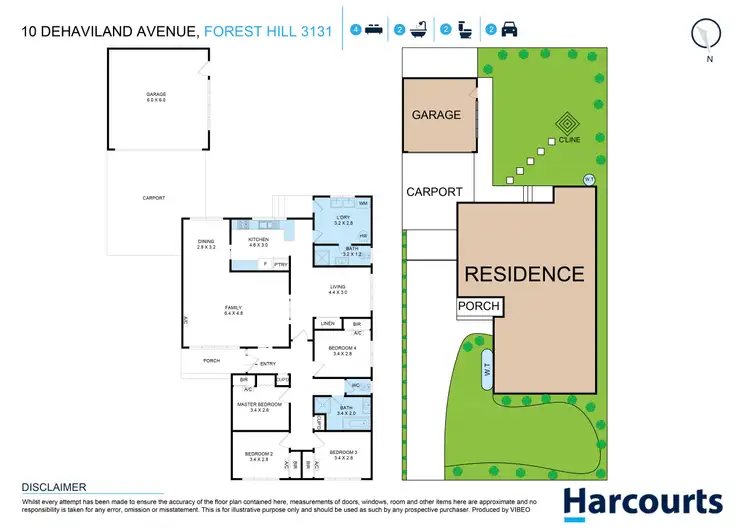 Floorplan of Homely house listing, 10 Dehaviland Avenue, Forest Hill VIC 3131