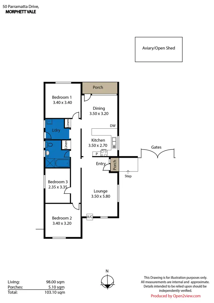 Floorplan of Homely house listing, 50 Parramatta Drive, Morphett Vale SA 5162