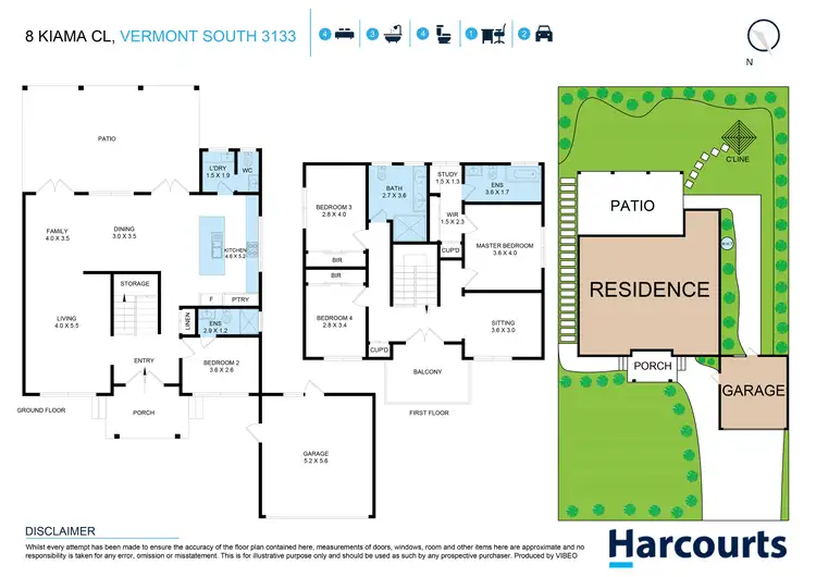 Floorplan of Homely house listing, 8 Kiama Close, Vermont South VIC 3133