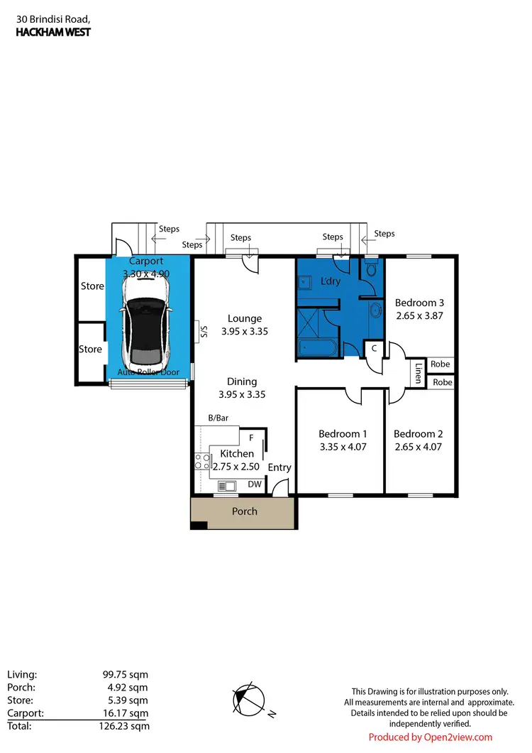 Floorplan of Homely house listing, 30 Brindisi Road, Hackham West SA 5163