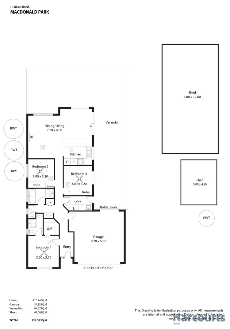 Floorplan of Homely house listing, 19 Julian Road, Macdonald Park SA 5121