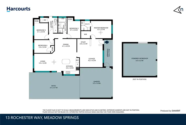 Floorplan of Homely house listing, 13 Rochester Way, Meadow Springs WA 6210