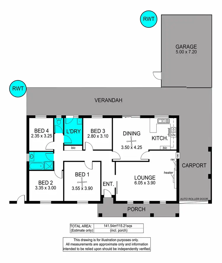 Floorplan of Homely house listing, 12 Santin Avenue, Kidman Park SA 5025