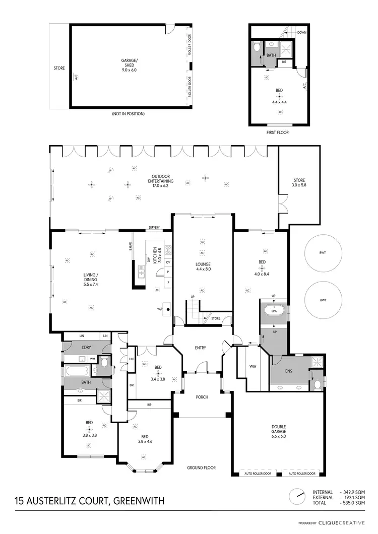 Floorplan of Homely house listing, 15 Austerlitz Court, Greenwith SA 5125