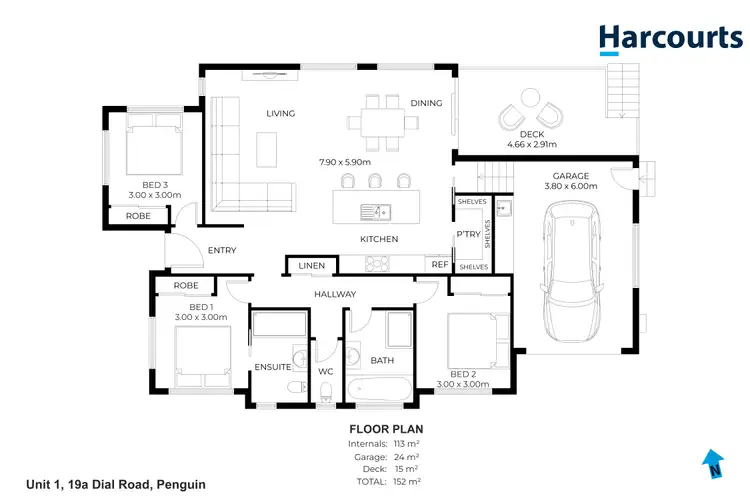 Floorplan of Homely other listing, Unit 1 & 2/19A Dial Road, Penguin TAS 7316