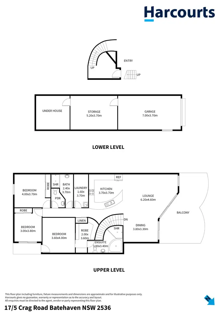 Floorplan of Homely apartment listing, 17/5 Crag Road, Batehaven NSW 2536