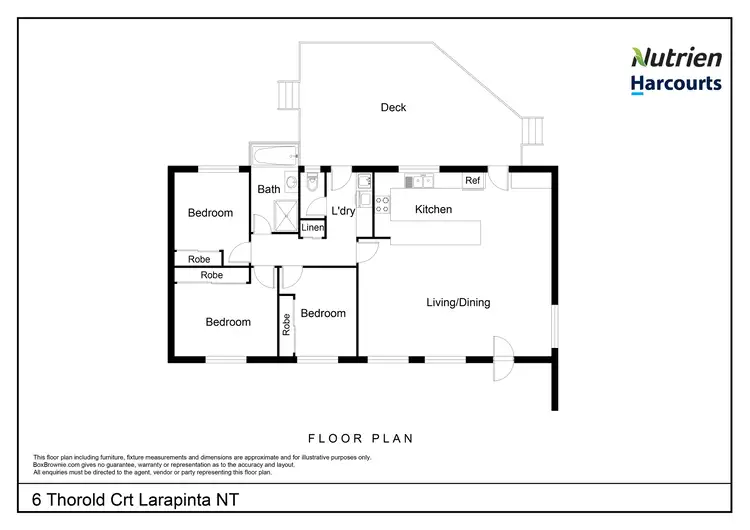 Floorplan of Homely house listing, 6 Thorold Court, Larapinta NT 875