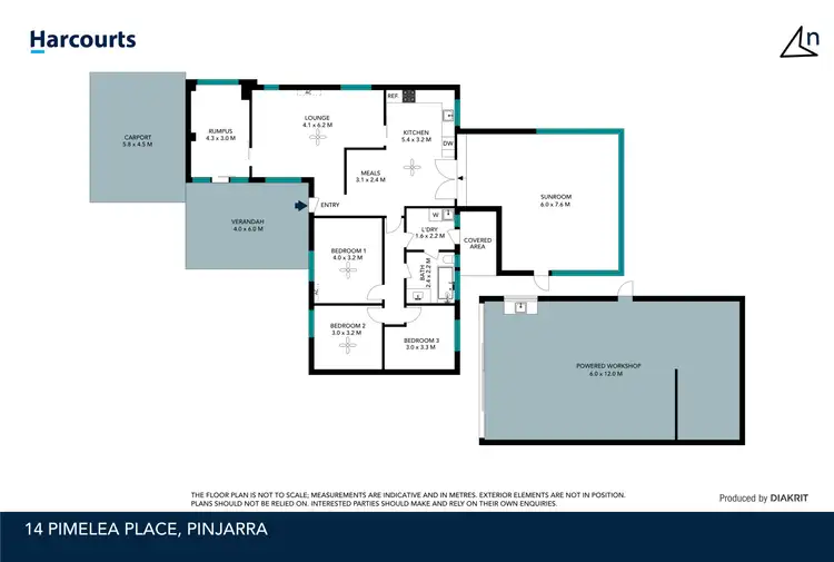 Floorplan of Homely house listing, 14 Pimelea Place, Pinjarra WA 6208
