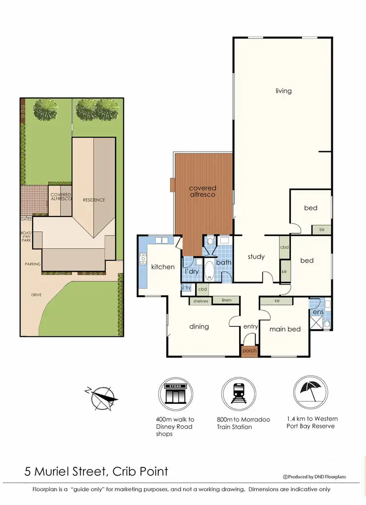Floorplan of Homely house listing, 5 Muriel Street, Crib Point VIC 3919